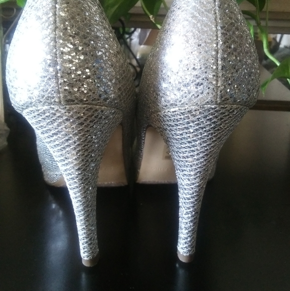 Platform 5 in heel - Silver Chrystal Stilettos - Picture 3 of 10
